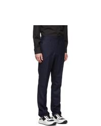 Темно-синие шерстяные брюки чинос от Burberry