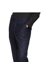 Темно-синие шерстяные брюки чинос от Burberry
