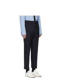 Темно-синие шерстяные брюки чинос от Marni