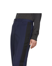 Темно-синие шерстяные брюки чинос от Lanvin