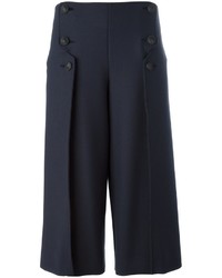 Женские темно-синие шерстяные брюки от Cédric Charlier