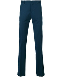Мужские темно-синие шерстяные брюки от Etro