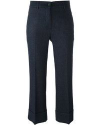 Женские темно-синие шерстяные брюки от L'Autre Chose