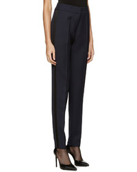 Женские темно-синие шерстяные брюки от Pallas