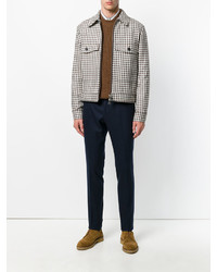 Мужские темно-синие шерстяные брюки от Pt01