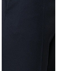 Женские темно-синие шерстяные брюки от Maison Margiela