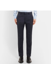 Мужские темно-синие шерстяные классические брюки от Hugo Boss