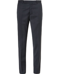 Мужские темно-синие шерстяные классические брюки от Maison Margiela