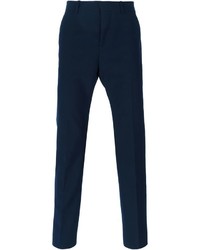 Мужские темно-синие шерстяные классические брюки от Marni