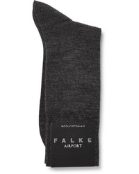 Мужские темно-синие шерстяные носки от Falke