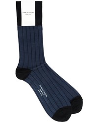 Мужские темно-синие шерстяные носки от Comme des Garcons