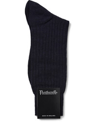 Мужские темно-синие шерстяные носки от Pantherella
