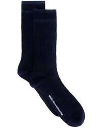 Мужские темно-синие шерстяные носки от White Mountaineering