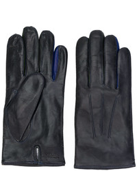 Мужские темно-синие шерстяные перчатки от Paul Smith