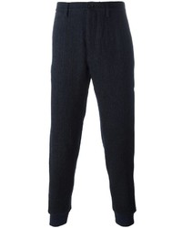 Мужские темно-синие шерстяные спортивные штаны от Burberry