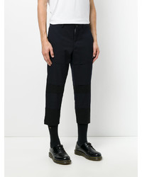 Мужские темно-синие шерстяные спортивные штаны от Comme des Garcons