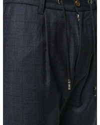 Мужские темно-синие шерстяные спортивные штаны от Eleventy