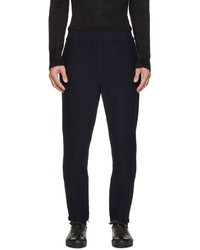 Мужские темно-синие шерстяные спортивные штаны от Jil Sander Navy