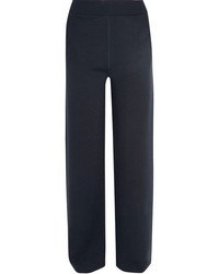 Темно-синие шерстяные широкие брюки от Bottega Veneta