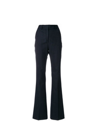 Темно-синие широкие брюки в вертикальную полоску от Filles a papa