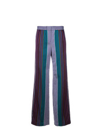 Темно-синие широкие брюки в вертикальную полоску от Ps By Paul Smith