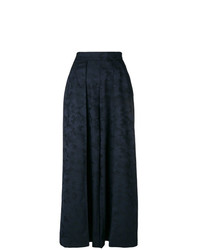 Темно-синие широкие брюки с камуфляжным принтом от Talbot Runhof