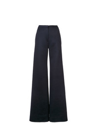 Темно-синие широкие брюки от Adam Lippes