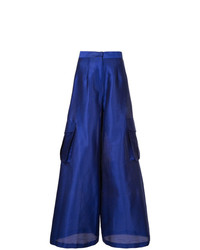 Темно-синие широкие брюки от Bambah