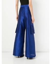 Темно-синие широкие брюки от Bambah