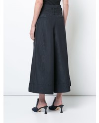 Темно-синие широкие брюки от Adam Lippes