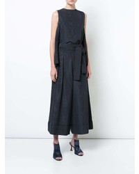 Темно-синие широкие брюки от Adam Lippes