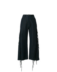 Темно-синие широкие брюки от Damir Doma