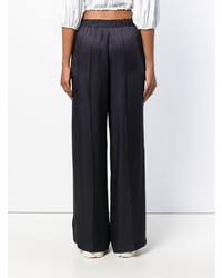 Темно-синие широкие брюки от Semicouture