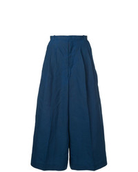 Темно-синие широкие брюки от Facetasm