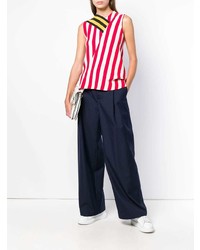 Темно-синие широкие брюки от Aspesi