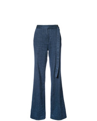 Темно-синие широкие брюки от Josie Natori