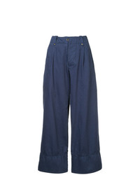 Темно-синие широкие брюки от Kolor