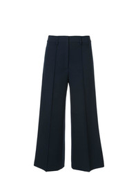 Темно-синие широкие брюки от Milly