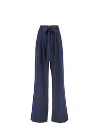 Темно-синие широкие брюки от Milly