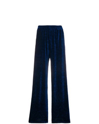 Темно-синие широкие брюки от MM6 MAISON MARGIELA