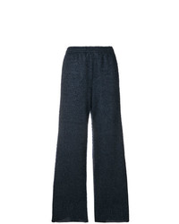 Темно-синие широкие брюки от MM6 MAISON MARGIELA