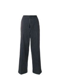 Темно-синие широкие брюки от Moncler