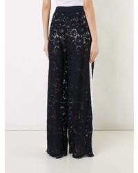 Темно-синие широкие брюки от Goen.J