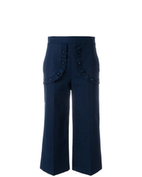 Темно-синие широкие брюки от RED Valentino