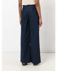 Темно-синие широкие брюки от Theory