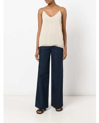 Темно-синие широкие брюки от Theory