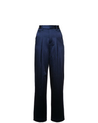 Темно-синие широкие брюки от Rosie Assoulin