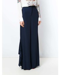 Темно-синие широкие брюки от Tufi Duek