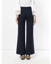 Темно-синие широкие брюки от See by Chloe