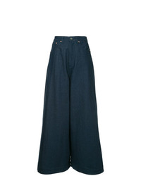 Темно-синие широкие брюки от SOLACE London
